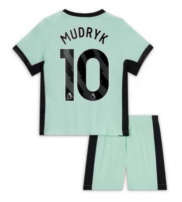 Chelsea Mykhailo Mudryk #10 Replika Babytøj Tredje sæt Børn 2023-24 Kortærmet (+ Korte bukser)